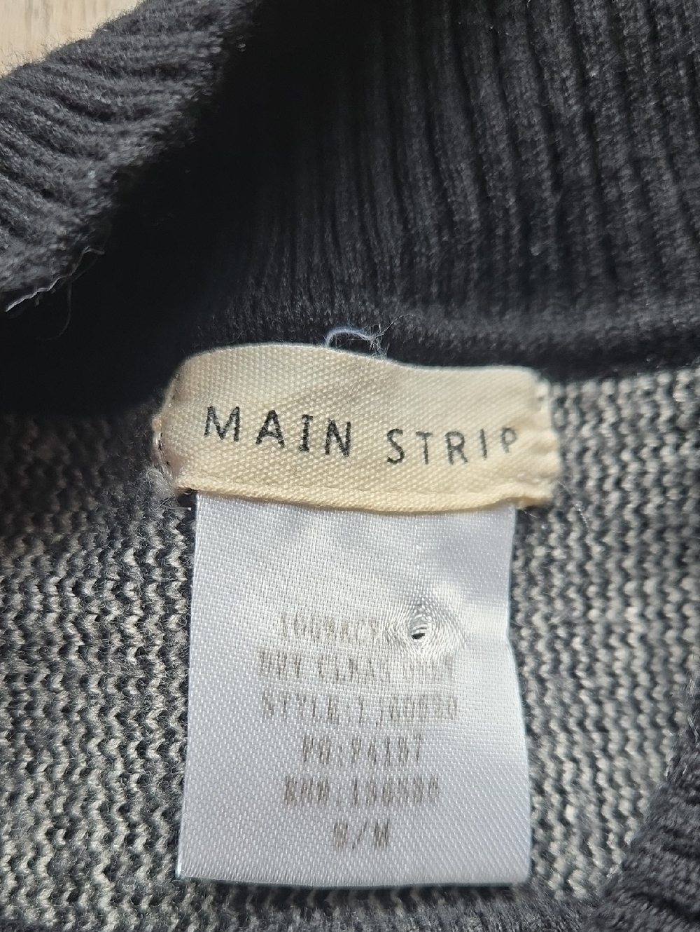 Main Strip Striped Mockneck Tunic Sweater - Picture 5 of 5